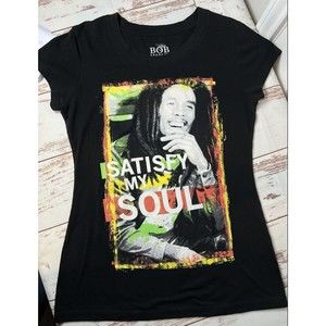 Bob Marley Satisfy My Soul Womens Medium Short Sleeve NWOT